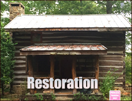 Historic Log Cabin Restoration  Montezuma, North Carolina